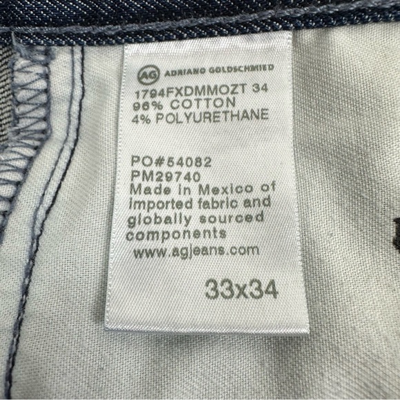 AG Adriano Goldschmied 33 x 33.7” Everett Slim Straight 360 Japanese Denim Jeans - Picture 12 of 16